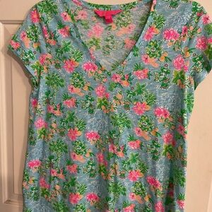 LILLY PULITZER X DISNEY PARKS MICKY&MINNIE “ETTA”TOP SZ.L.42”C28”L